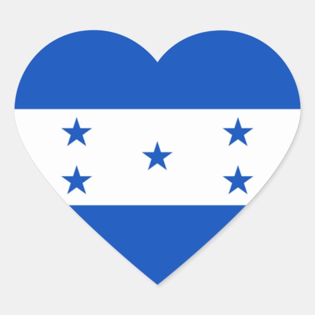honduras heart sticker (Front)