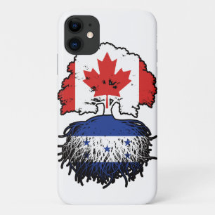 Honduras Honduran Canadian Canada Tree Roots Flag iPhone 11 Case