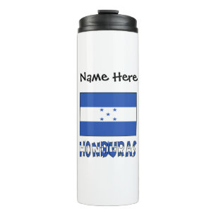 Hondúras Hondúras Flag Black Personalization  Thermal Tumbler