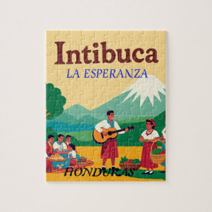  Honduras INTIBUCA Retro poster Jigsaw Puzzle