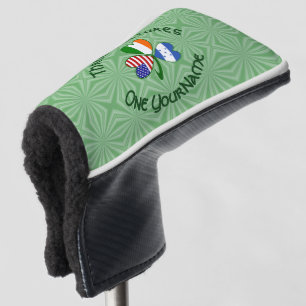 Hondúras Ireland USA Shamrock Flag Personalized Golf Head Cover