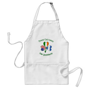 Hondúras Ireland USA Shamrock Flag Personalized  Standard Apron