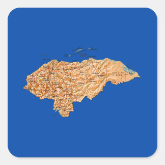 Honduras Map Sticker