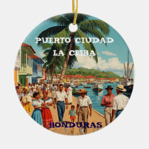 Honduras Memories of Our Trips Ceramic Ornament