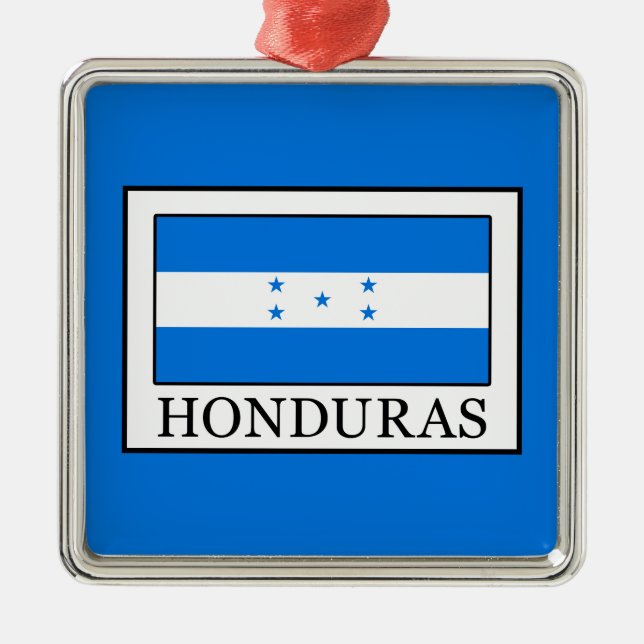 Honduras Metal Ornament (Front)