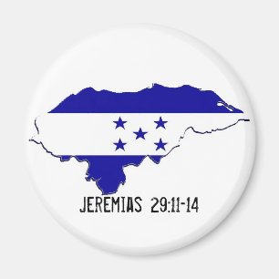 Honduras Mission Jeremias 29:11-14 - Customized Magnet