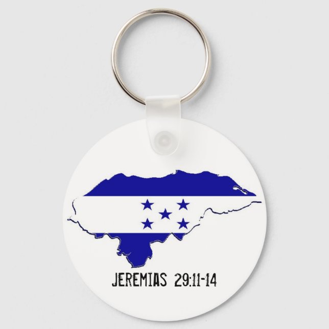 Honduras Missions Jeremias 29:11-14 Keychain (Front)