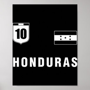 Honduras Outfit Blue Honduras Apparel Design Cloth Poster