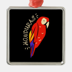 Honduras Parrot Metal Ornament