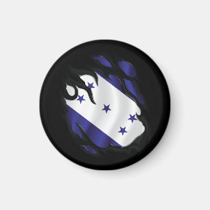Honduras Ripped Flag Magnet