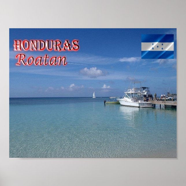 Honduras - Roatan - West bay - Poster (Front)