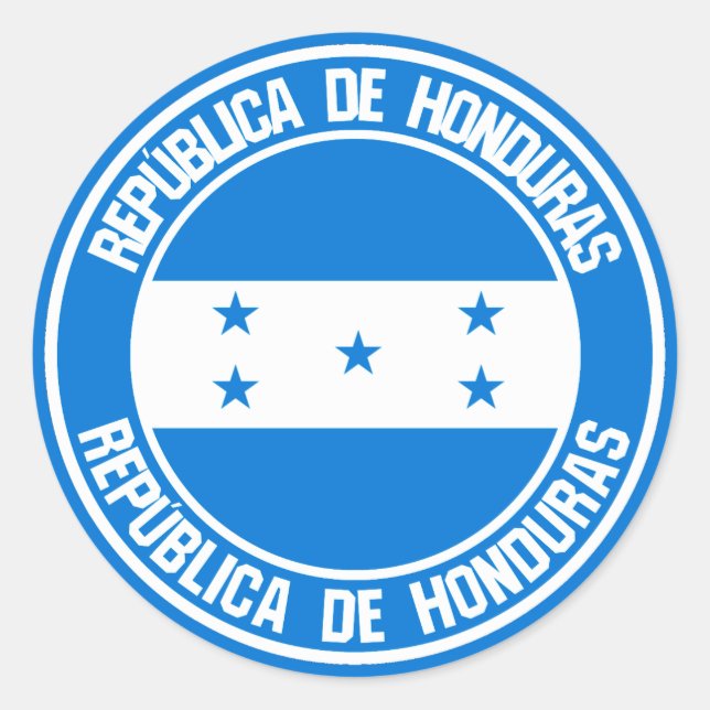 Honduras Round Emblem Classic Round Sticker (Front)