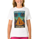  Honduras Ruinas de Copán Retro poster