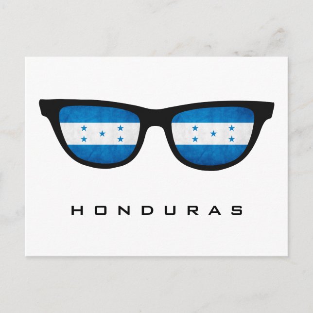 Honduras Shades custom text & colour postcard (Front)
