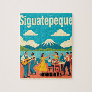  Honduras SIGUATEPEQUE Retro poster Jigsaw Puzzle