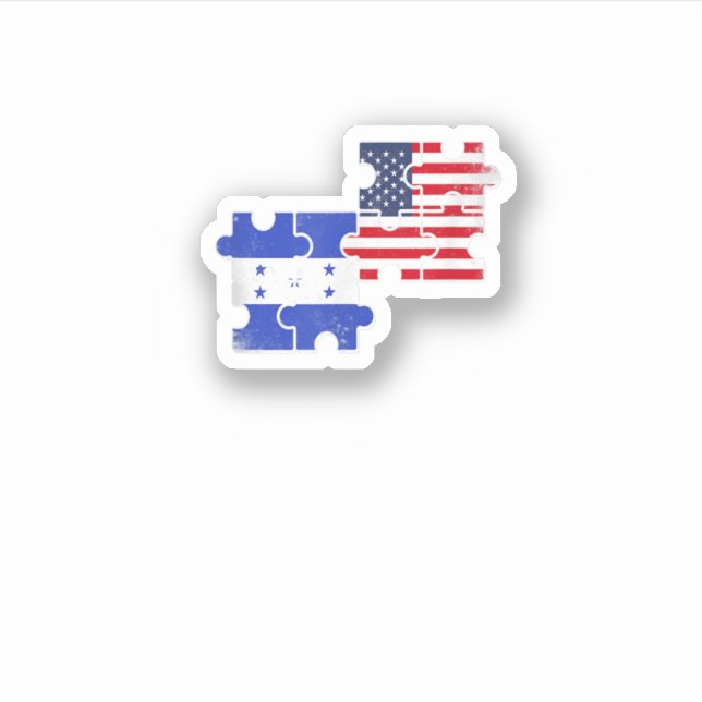 Honduras Usa Roots Vintage Honduran American Flag  (Front)