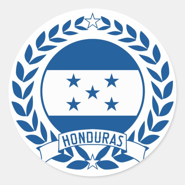 Honduras Wreath Classic Round Sticker (Front)