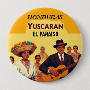  Honduras YUSCARAN Retro poster 4 Inch Round Button