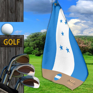 Hondurasan flag & Honduras monogrammed Golf Towel
