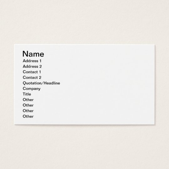 Hone badger do care business card