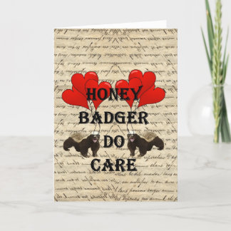 Hone badger do care holiday card