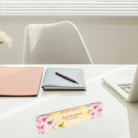 Honecomb happy bumble bees pink florals boss babe