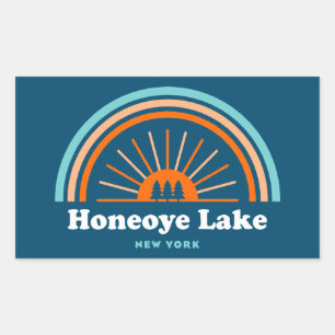 Honeoye Lake New York Rainbow Sticker