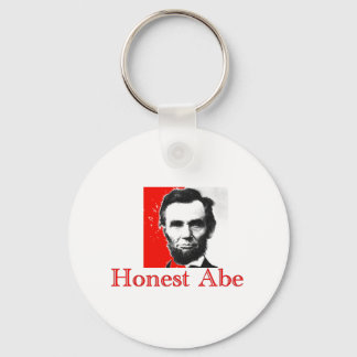 "Honest Abe" Abe Lincoln Art T-Shirt & Gifts Keychain