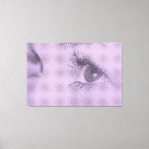 Honest Black&Lilac Halftone Effect Female Glance