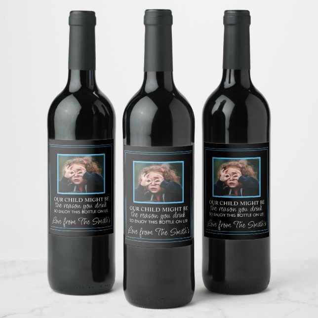 Honest teacher present enjoy this bottle wine labe label (Bottles)