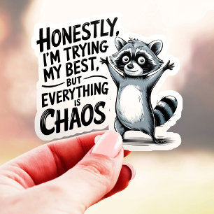 Honestly I'm Trying My Best - Funny Raccoon Chaos