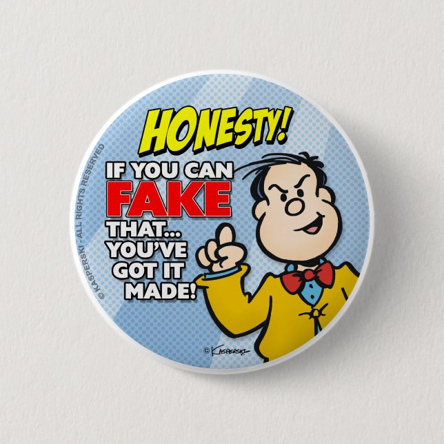Honesty 2 Inch Round Button (Front)