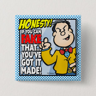 Honesty 2 Inch Square Button