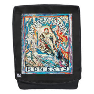 Honesty, an elegant weapon  backpack