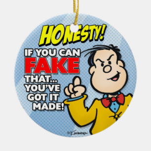 Honesty Ceramic Ornament