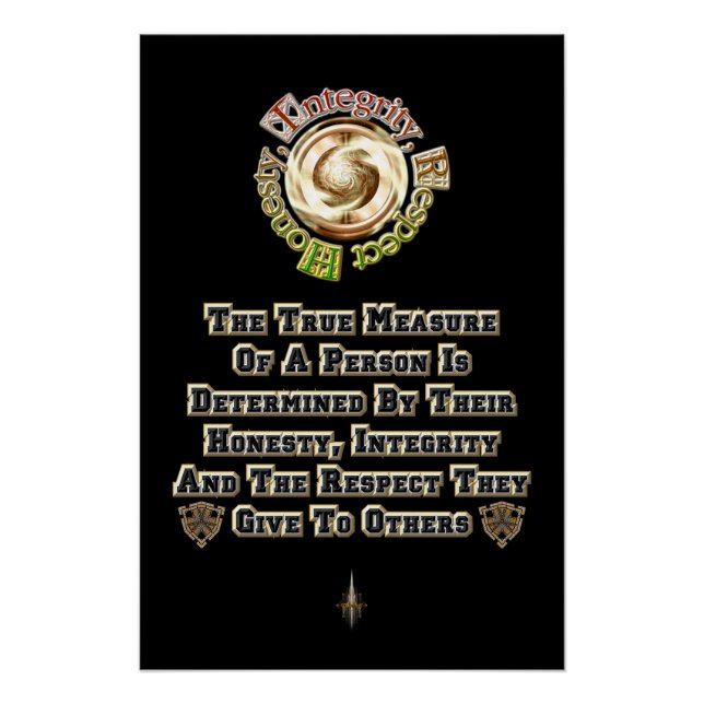 Honesty Integrity Respect MXT Poster (Front)