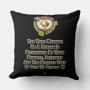 Honesty Integrity Respect MXT Throw Pillow