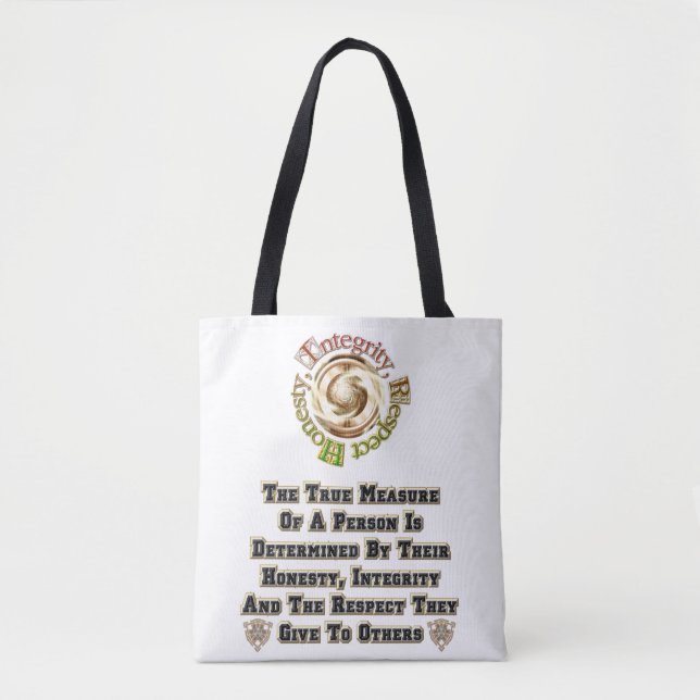 Honesty Integrity Respect MXT Tote Bag (Front)