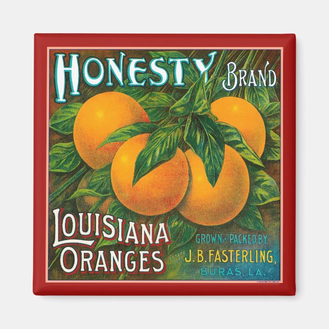 Honesty Louisiana Oranges Magnet (Front)