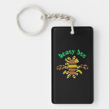 Honey Acrylic keyholders - black rectangle