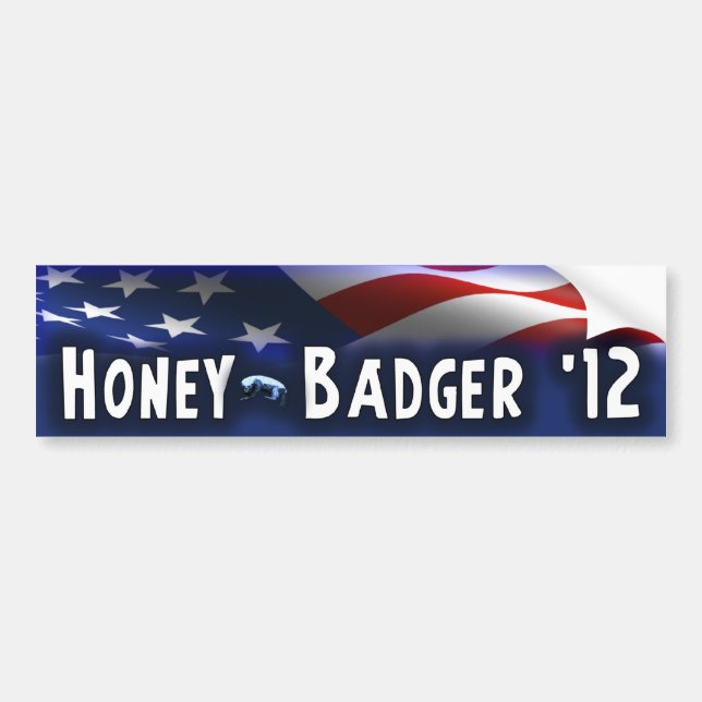 Honey Badger '12 - Election 2012 Bumper Sticker (Front)