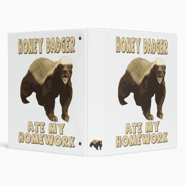 Honey Badger Ate My Homework! Binder (Background)