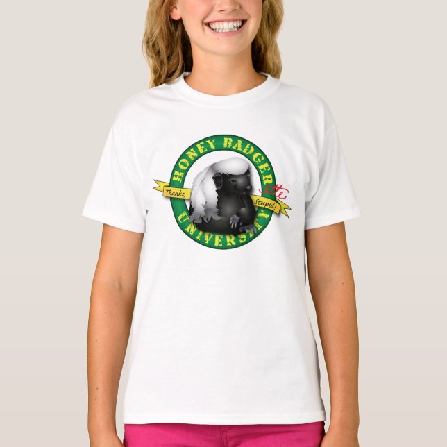 Honey Badger Badgerette T-Shirt (Front)
