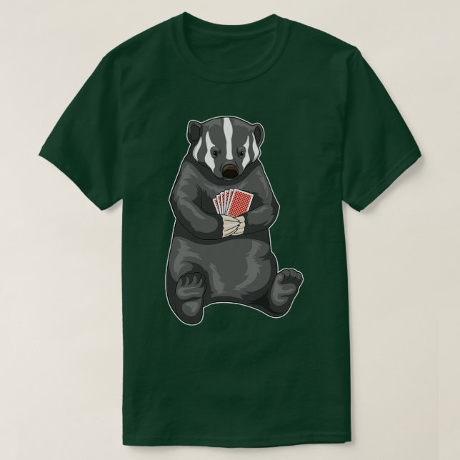 Honey badger cards T-Shirt (Design Front)