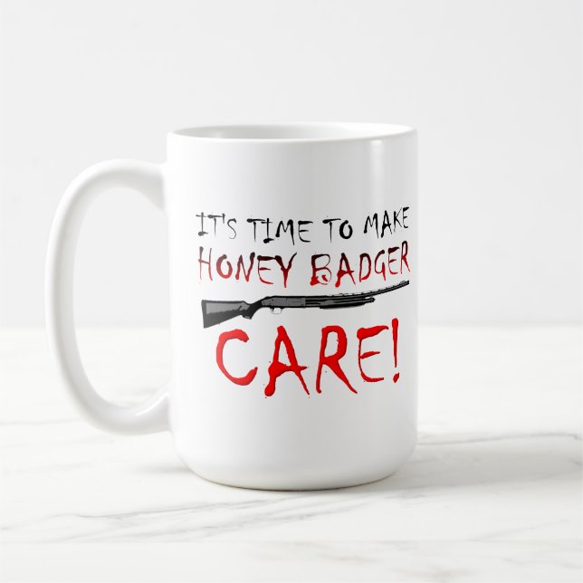 Honey Badger Care Mug (Left)