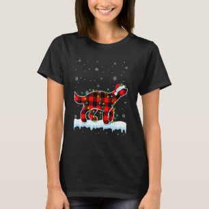 Honey Badger  Christmas Santa Hat Animals Xmas Lig T-Shirt