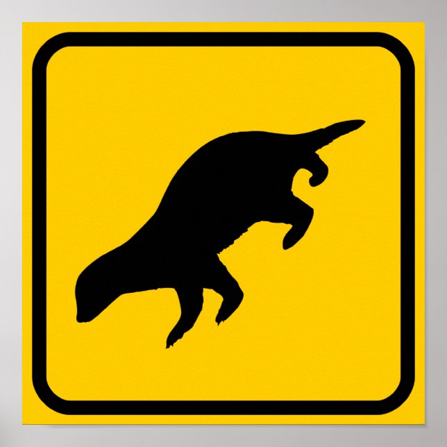 Honey Badger Crossing Sign (Front)