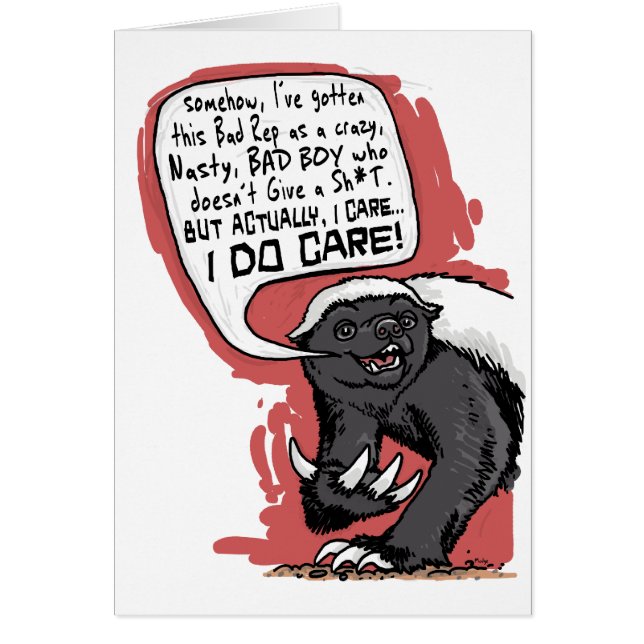 Honey Badger does Care (Front)