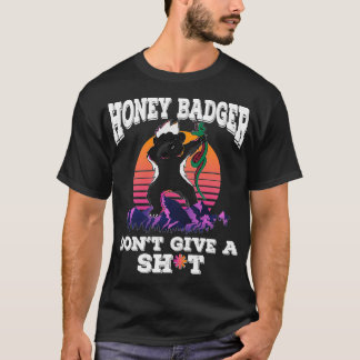 Honey Badger Dont Give A sht design Dabbing Animal T-Shirt