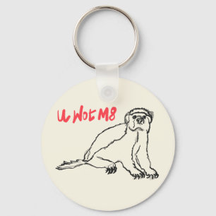 Honey Badger funny saying  Keychain